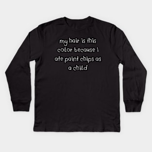 Paint Chips Kids Long Sleeve T-Shirt